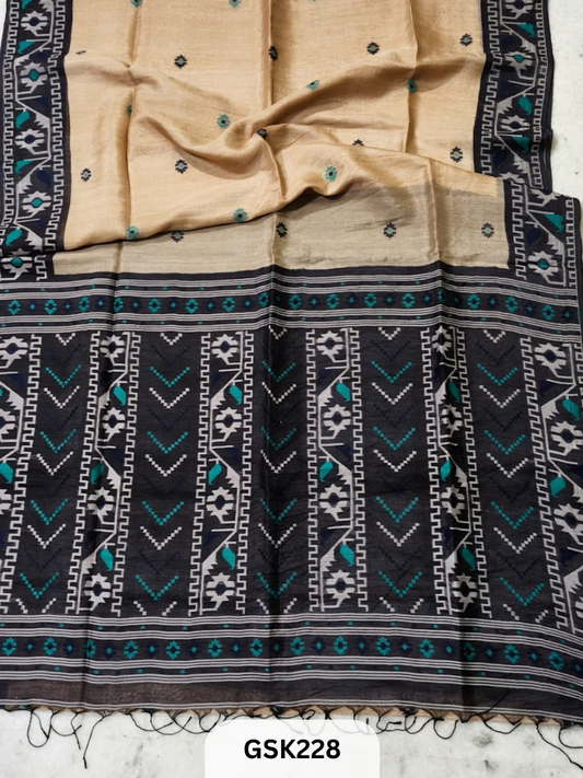 Premium Handloom Semi Tussar saree