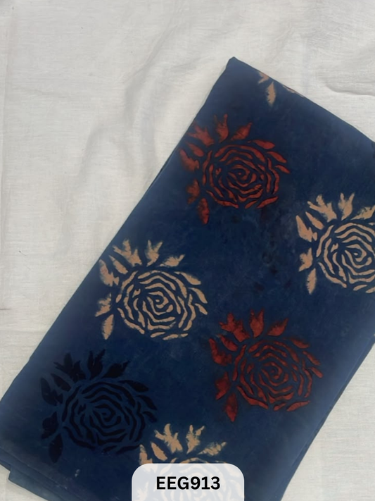 COTTON AJRAKH FABRIC-1MTR