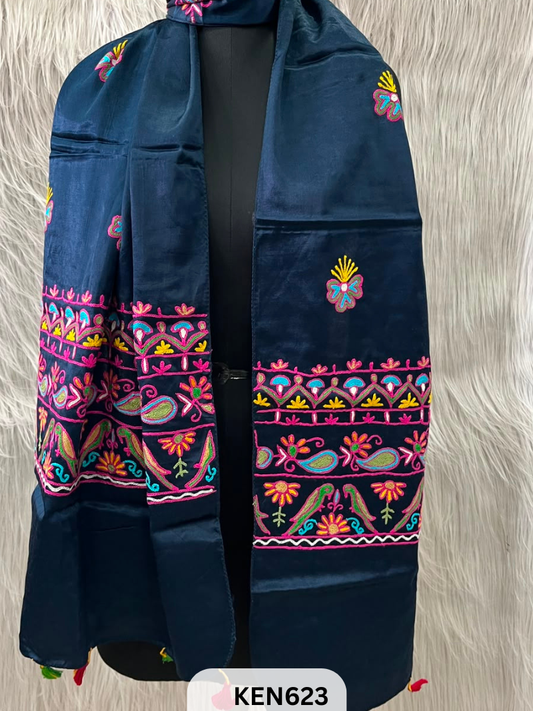 MUSHRU HAND AARI WORK STOLE