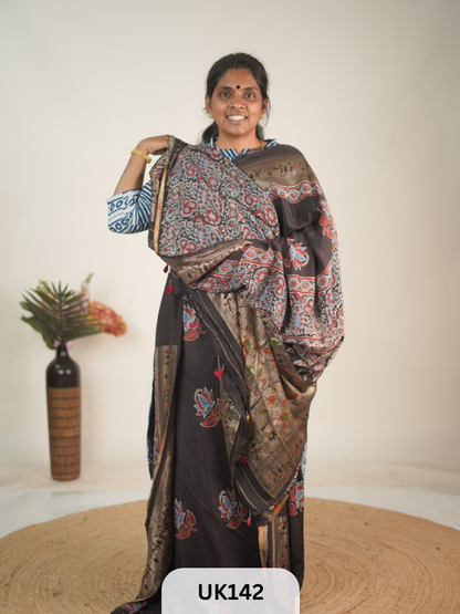DOLA AJRAKH SAREE