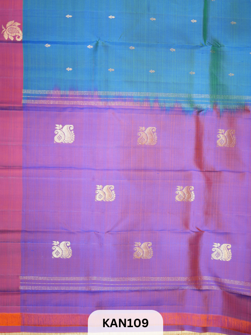 KANCHIPURAM BUTTA BORDER SAREE