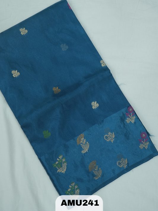 BANARAS RUSSIAN SILK SAREE WITH PRINTED