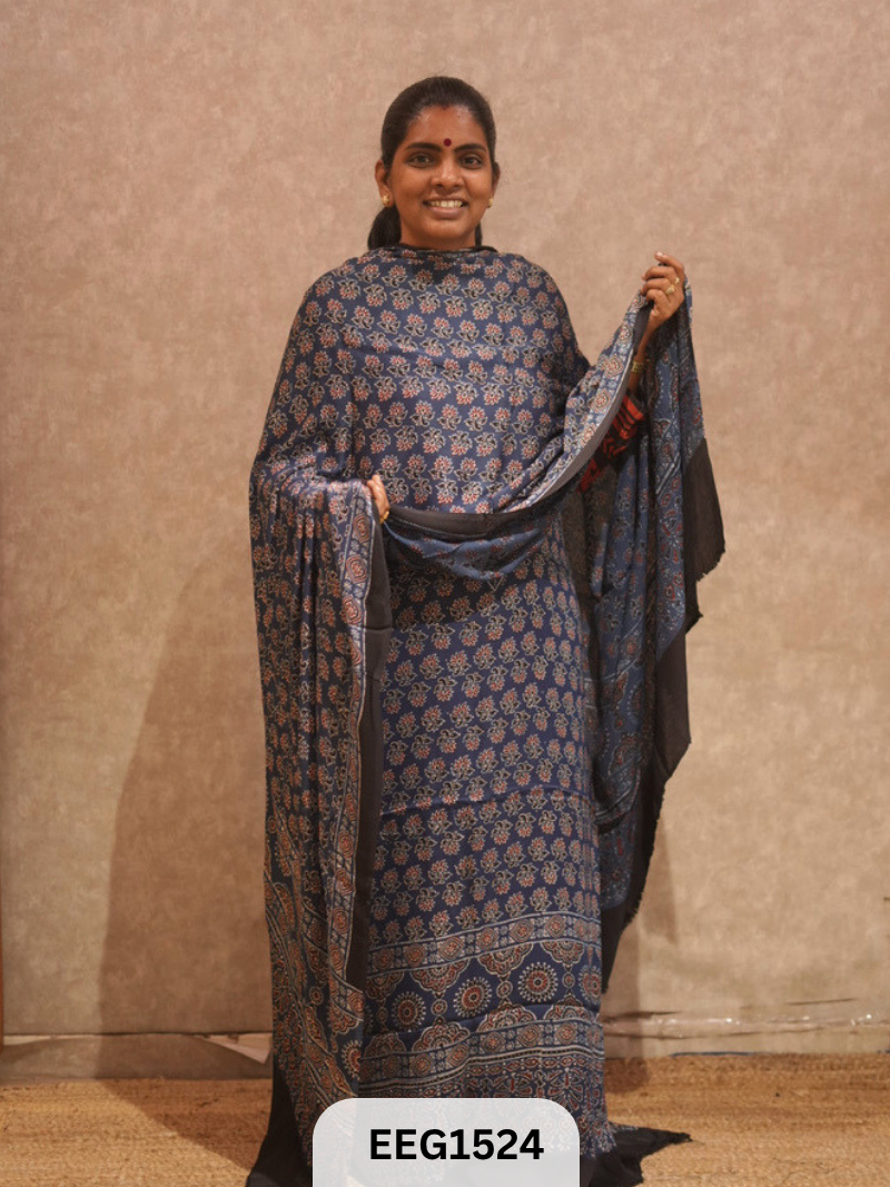 AJRAKH MODAL 2  PCS-UNSTITCHED