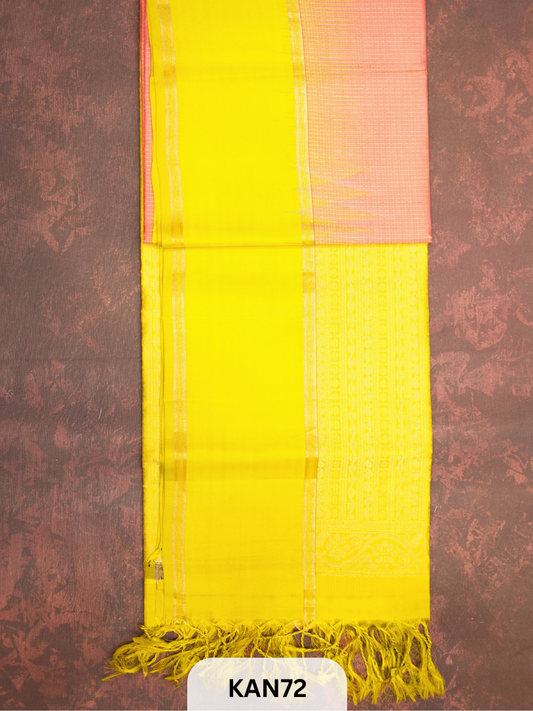 KANCHIPURAM HANDLOOM PURE SOFT SILK