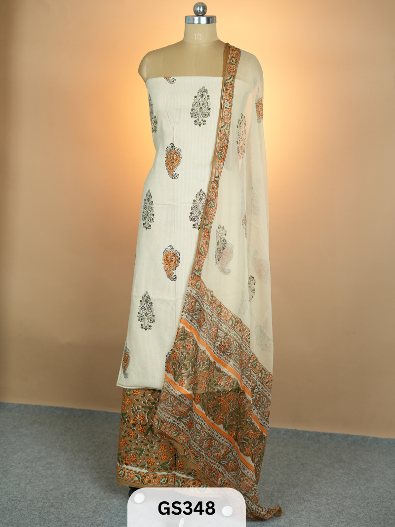 Premium Salwar Suits - Kala cotton Kantha Kalamkari