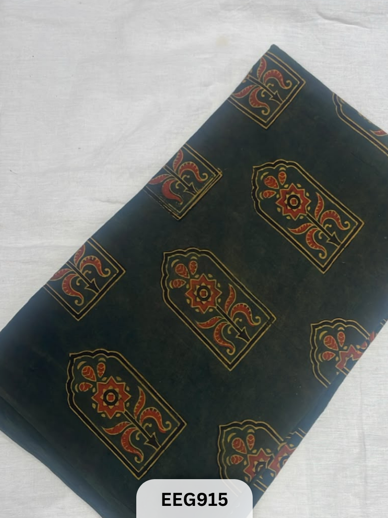 COTTON AJRAKH FABRIC-1MTR
