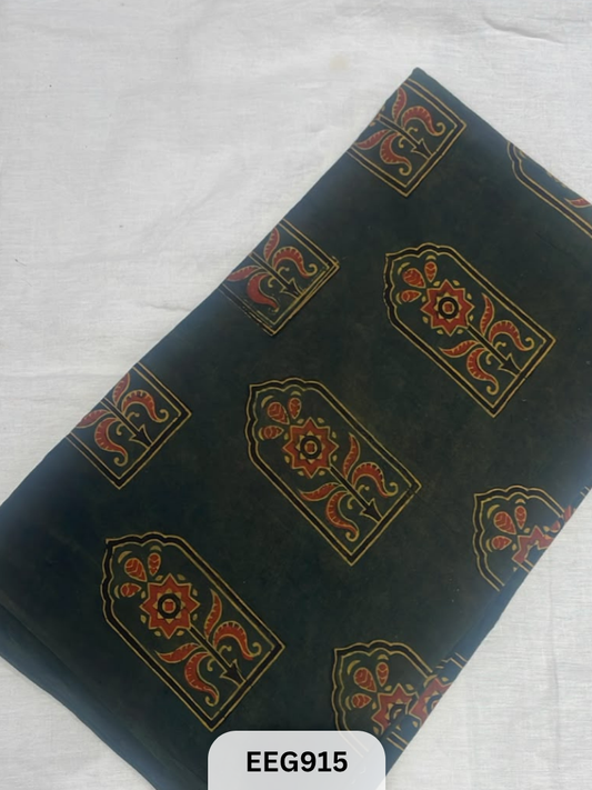 COTTON AJRAKH FABRIC-1MTR