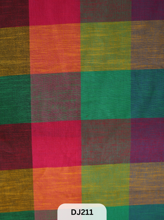 Madras kattam Fabric - 1mtr