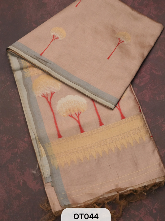 VEGAN FIBER BASED FABRIC SAREE