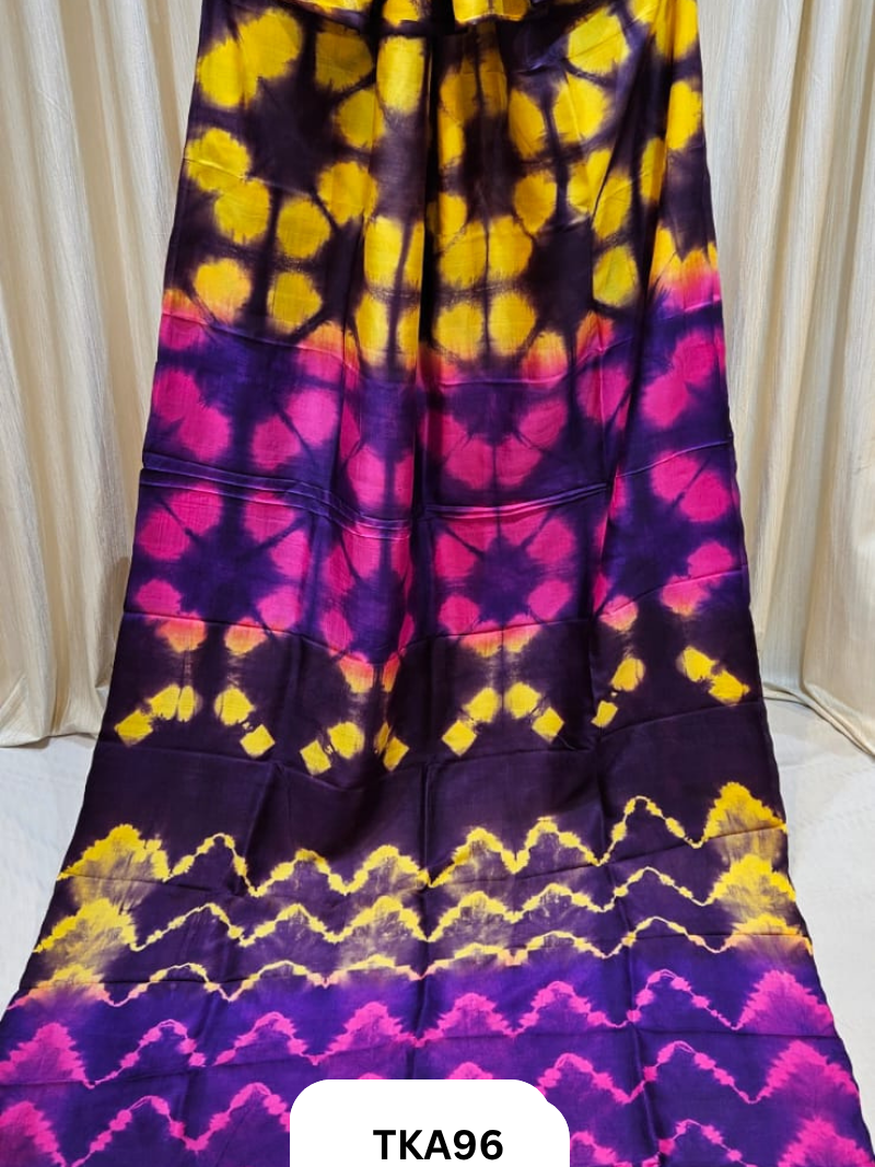 Pure Bishnupuri Silk - Shibori work saree