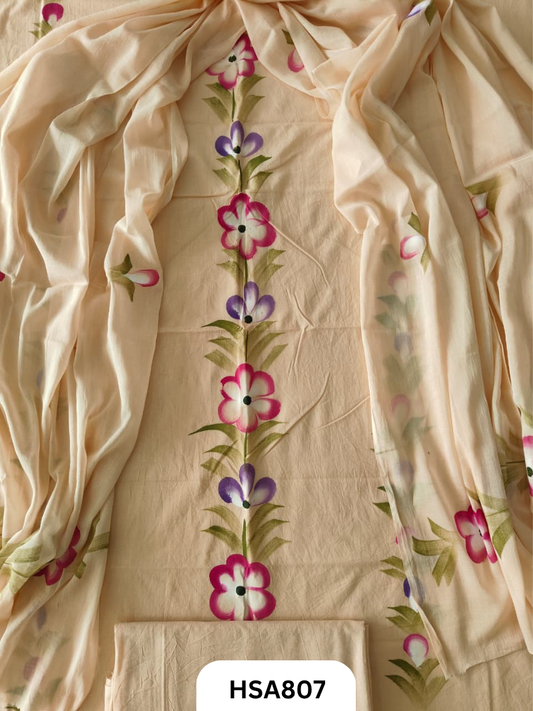 Exclusive Bagru Handpainted Salwar Suit 3pcs