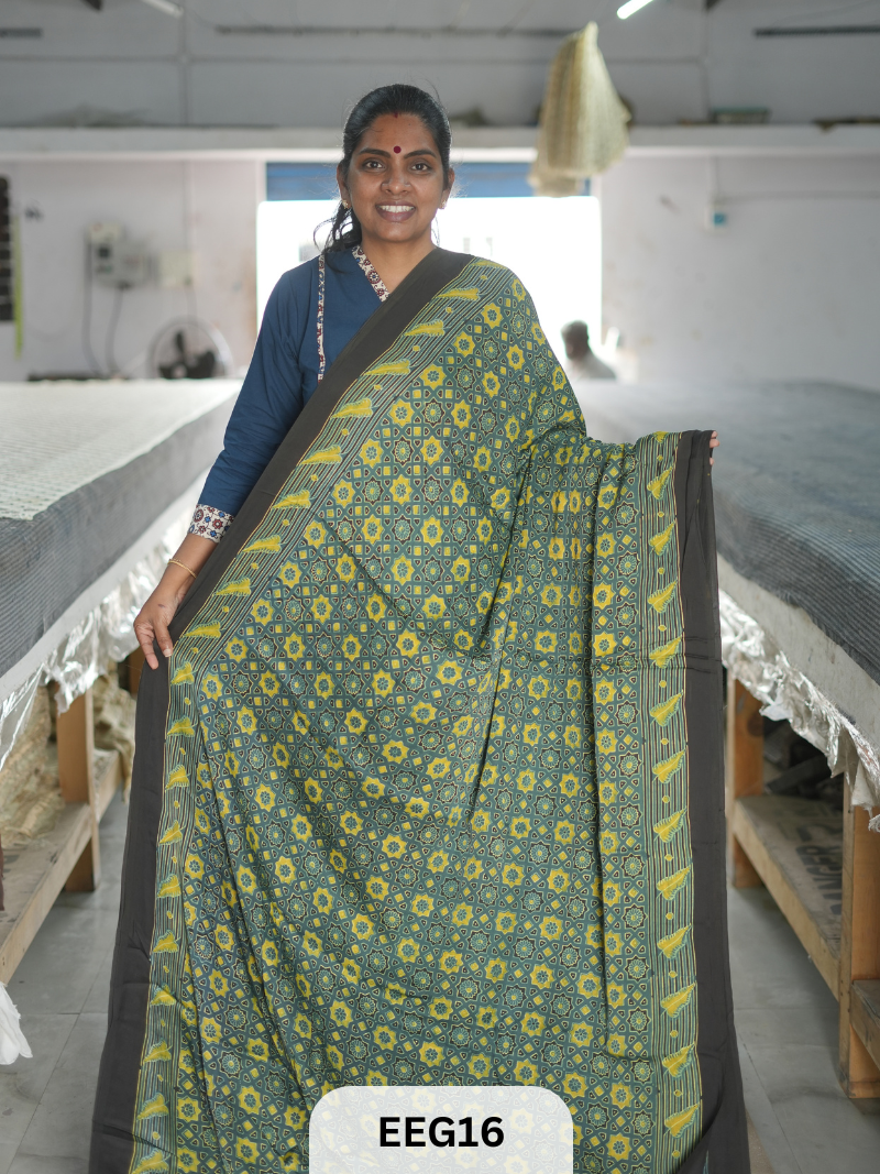 AJRAKH MODAL SAREE