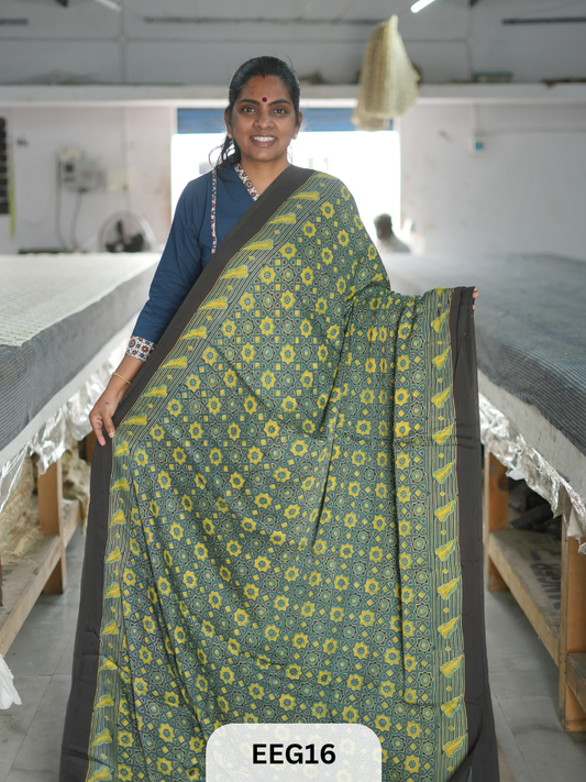 AJRAKH MODAL SAREE