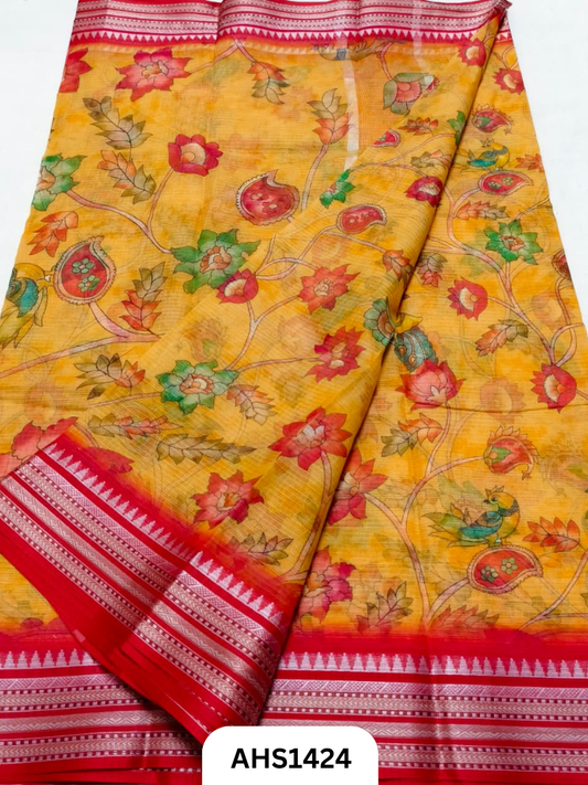 Pure Kota Cotton Digital Print Saree