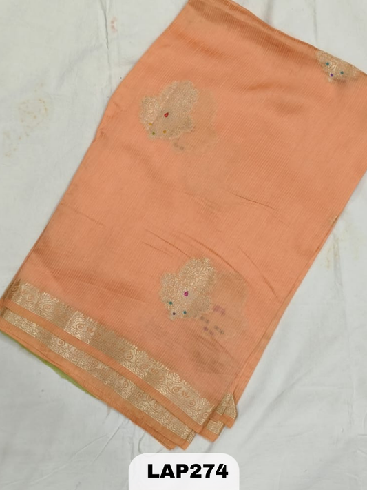 Banaras kora dupion silk saree