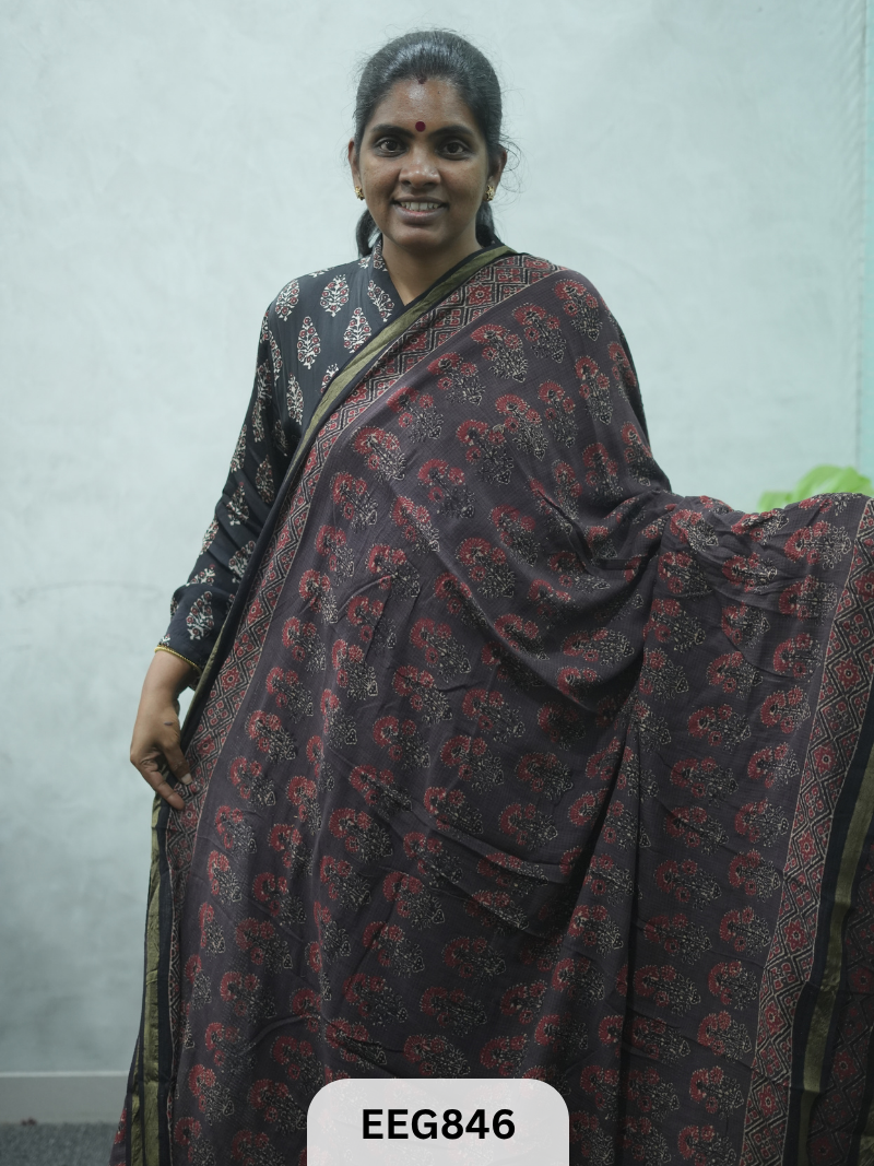 KOTA DORIA AJRAKH SAREE