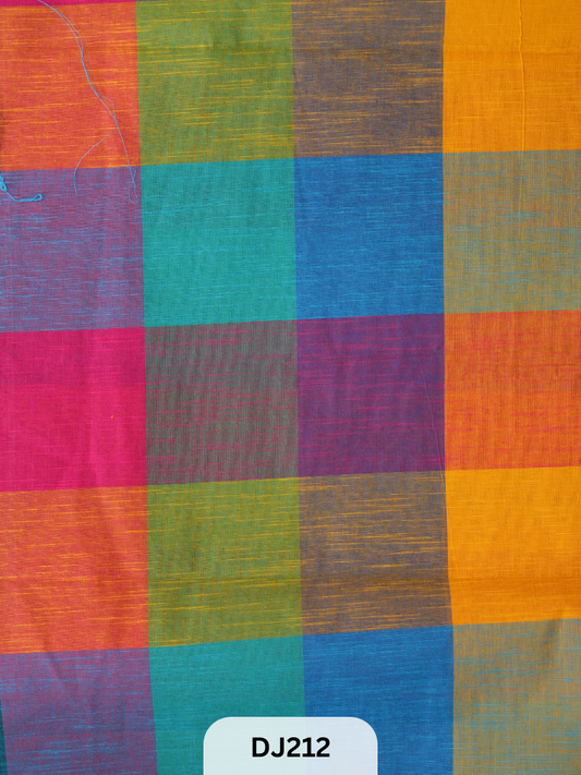 Madras kattam Fabric - 1mtr