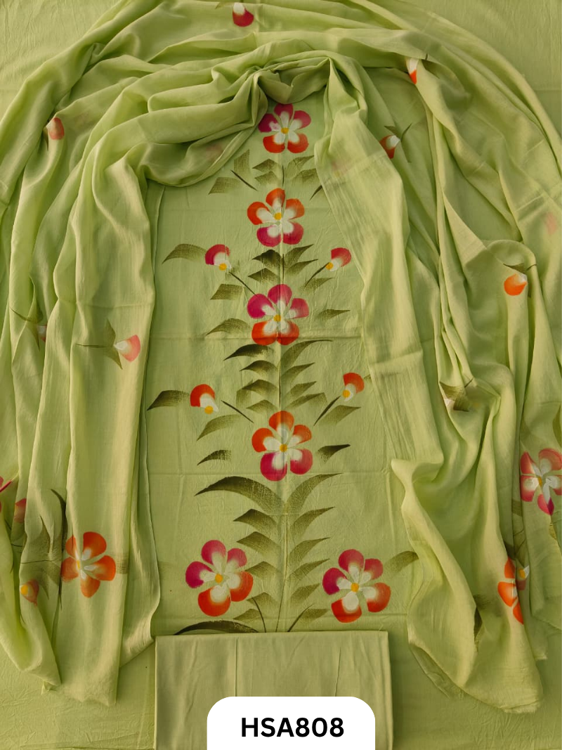 Exclusive Bagru Handpainted Salwar Suit 3pcs