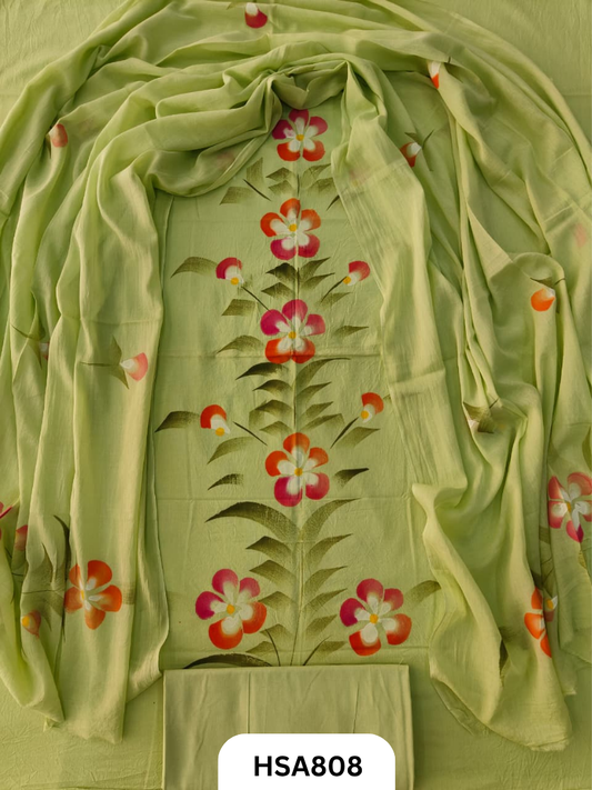 Exclusive Bagru Handpainted Salwar Suit 3pcs