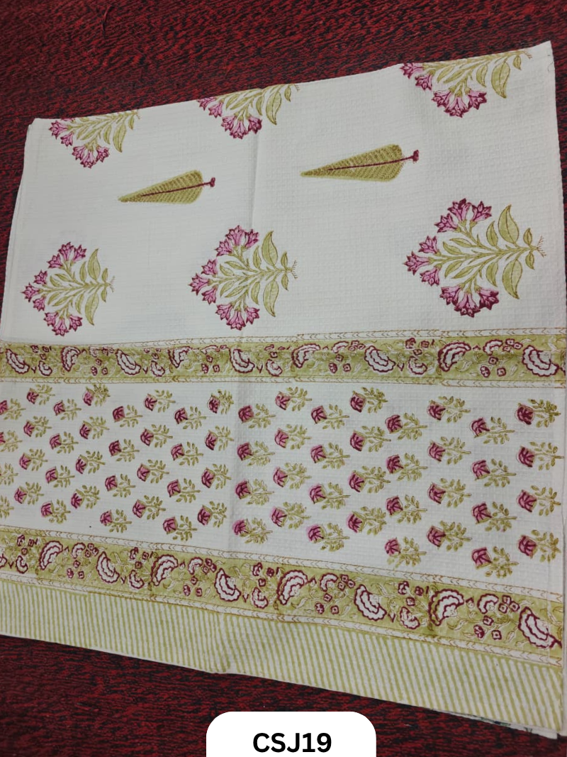 Jaipur Handblock Print Cotton Kids Towel-30/60
