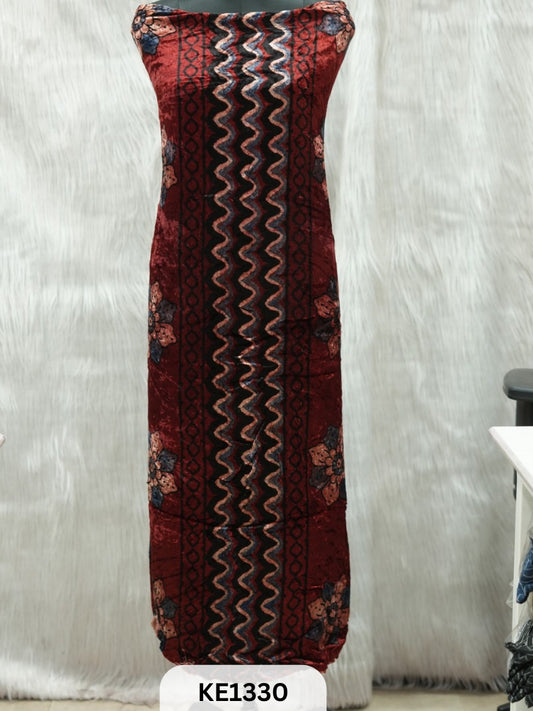 VELVET AJRAKH HANDBLOCKPRINT - 2.5MTR TOP