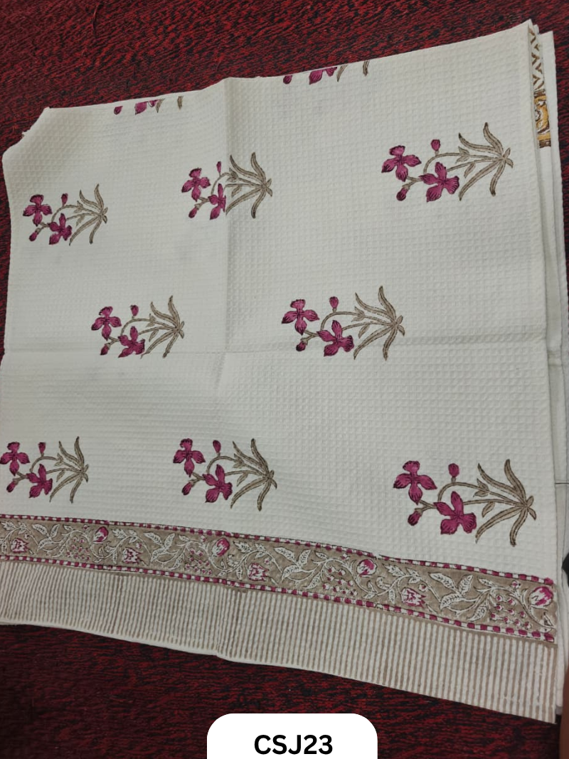 Jaipur Handblock Print Cotton Kids Towel-30/60
