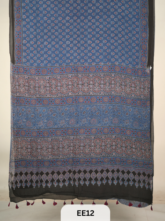 CHINON CHIFFON AJRAKH HANDBLOCK