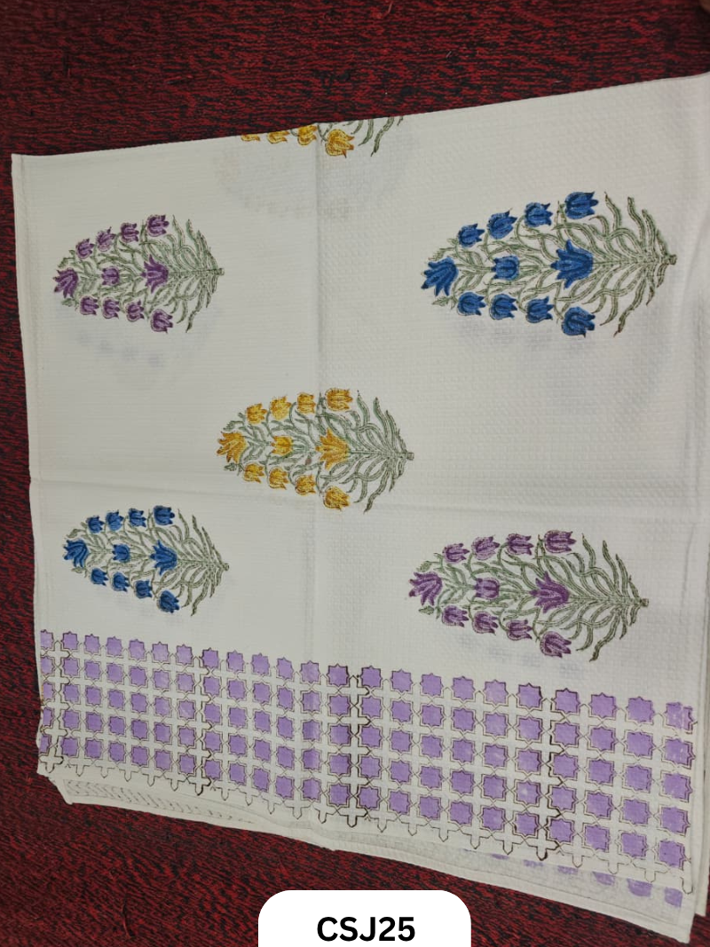 Jaipur Handblock Print Cotton Kids Towel-30/60