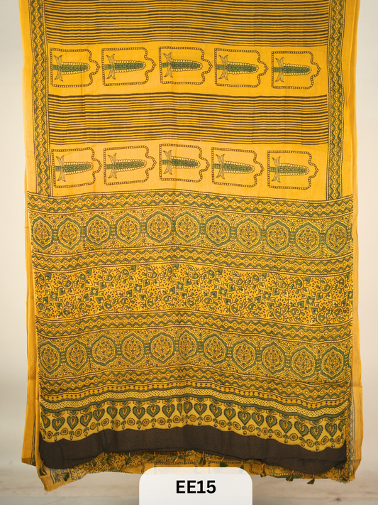 CHINON CHIFFON AJRAKH HANDBLOCK