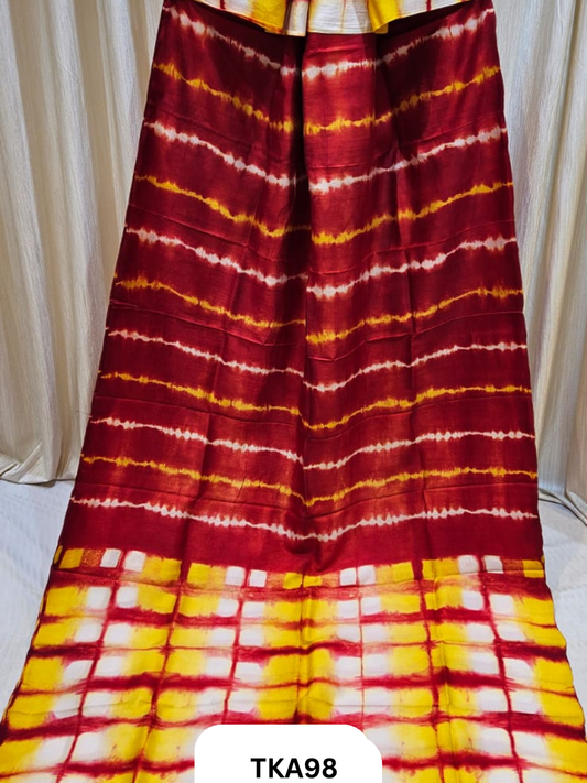 Pure Bishnupuri Silk - Shibori work saree