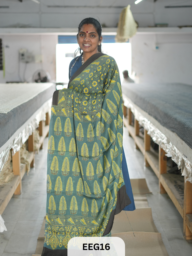 AJRAKH MODAL SAREE