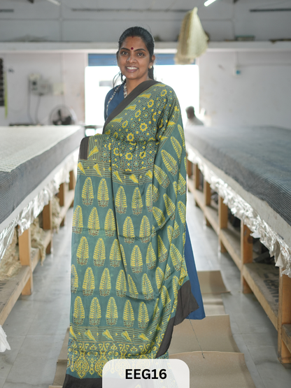 AJRAKH MODAL SAREE