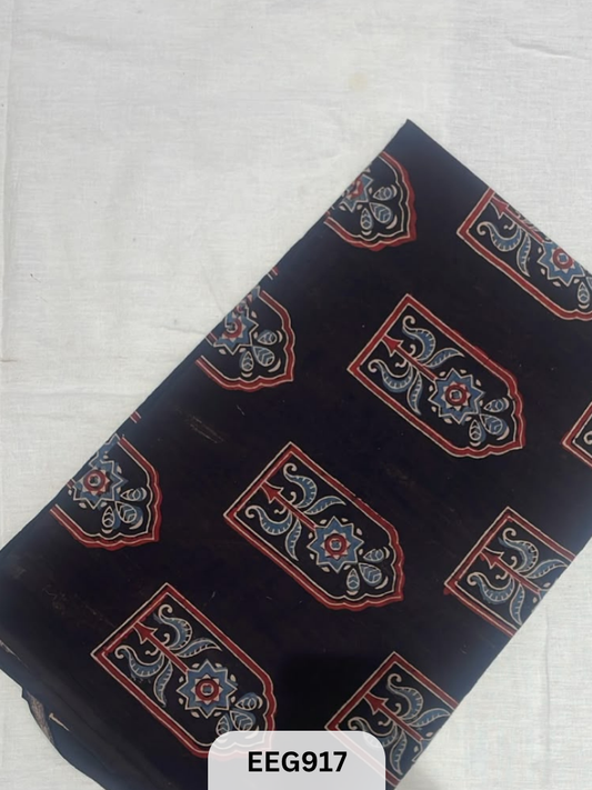 COTTON AJRAKH FABRIC-1MTR