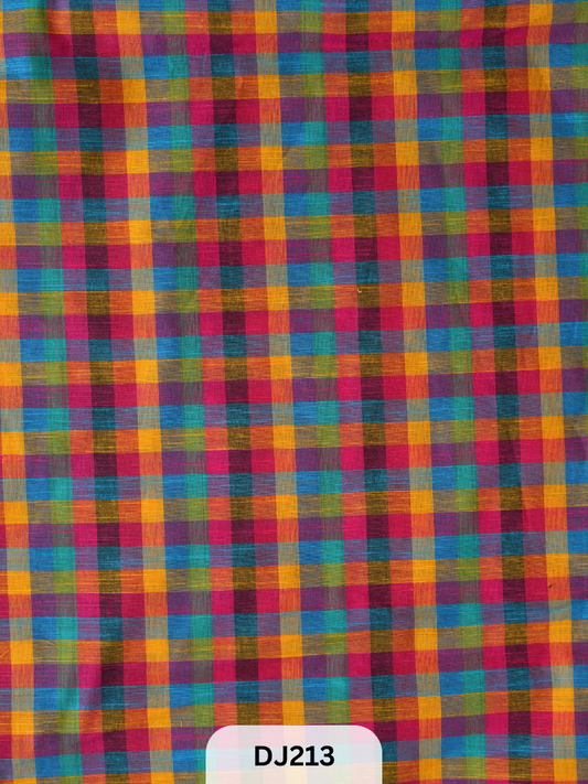 Madras kattam Fabric - 1mtr