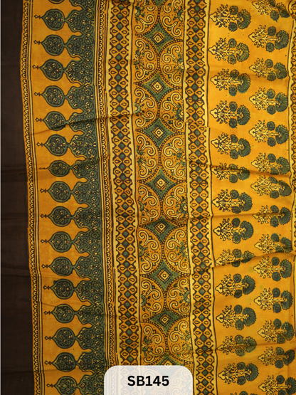 CHENNURI SILK WITH KANCHI BORDER