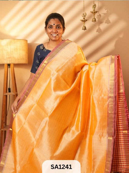 1. PURE HANDLOOM SILK COTTON SAREE-2