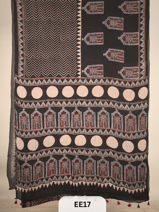 CHINON CHIFFON AJRAKH HANDBLOCK