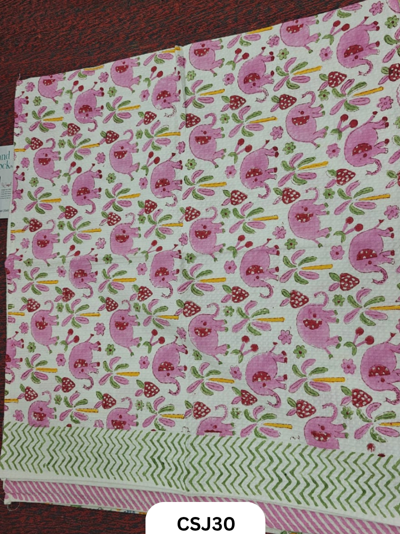 Jaipur Handblock Print Cotton Kids Towel-30/60