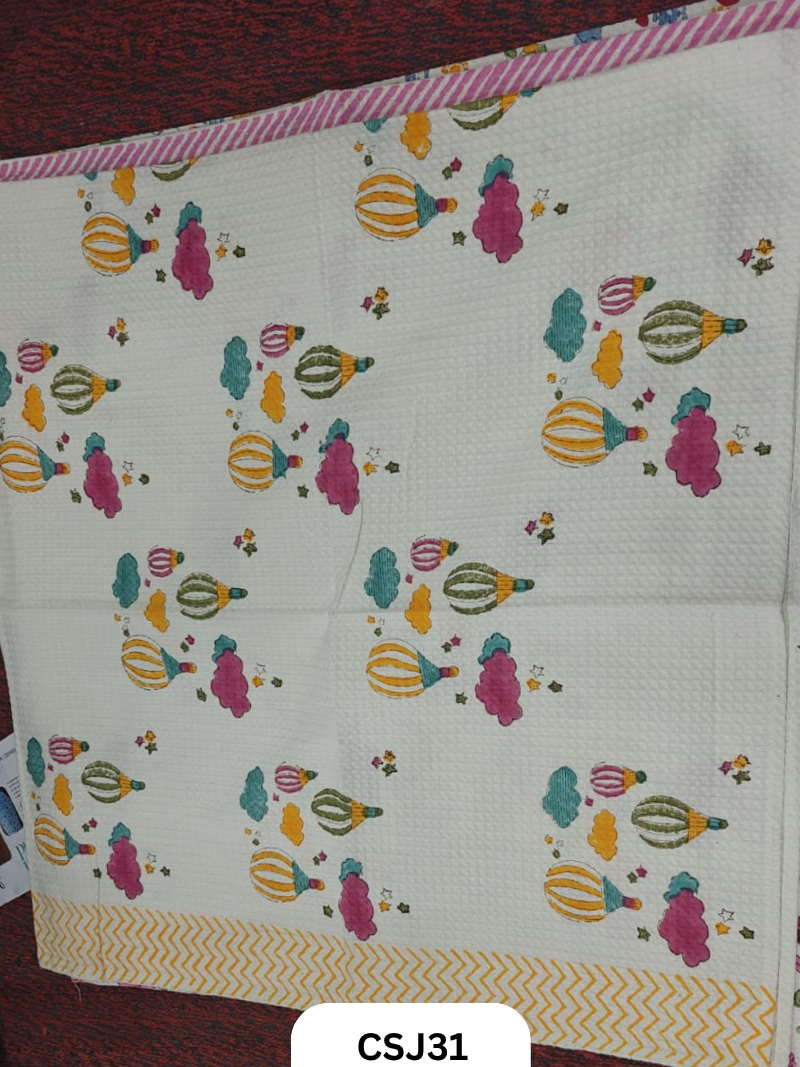 Jaipur Handblock Print Cotton Kids Towel-30/60