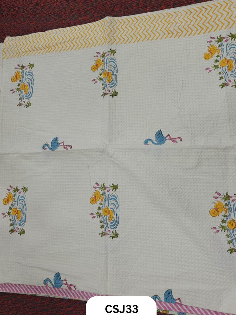 Jaipur Handblock Print Cotton Kids Towel-30/60