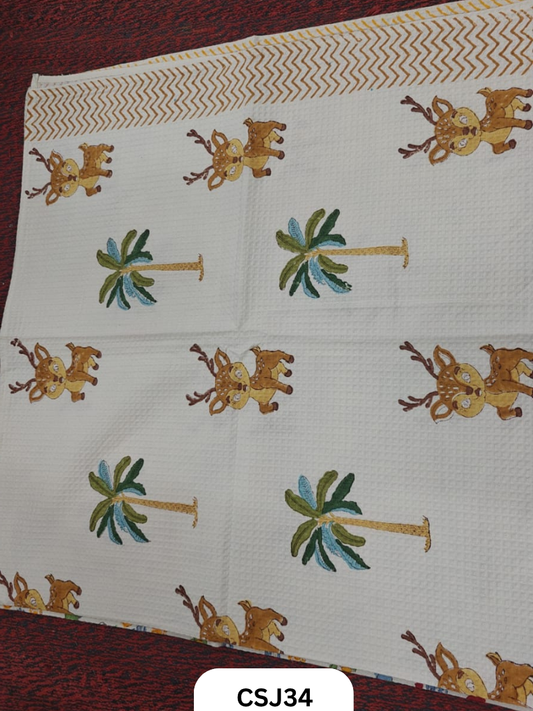 Jaipur Handblock Print Cotton Kids Towel-30/60