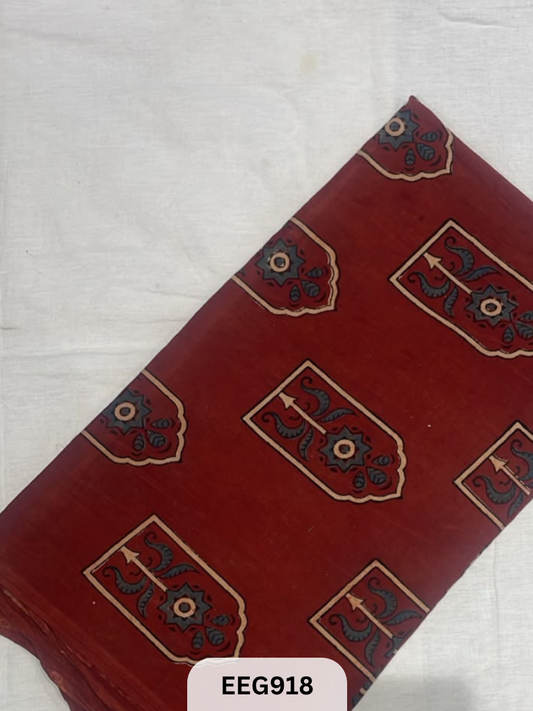 COTTON AJRAKH FABRIC-1MTR