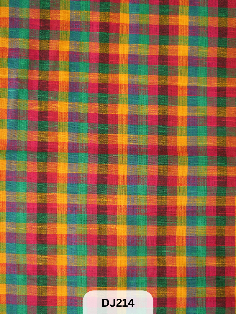 Madras kattam Fabric - 1mtr
