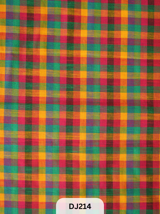 Madras kattam Fabric - 1mtr