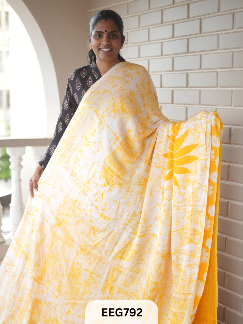 BATIK PRINT MODAL SAREE