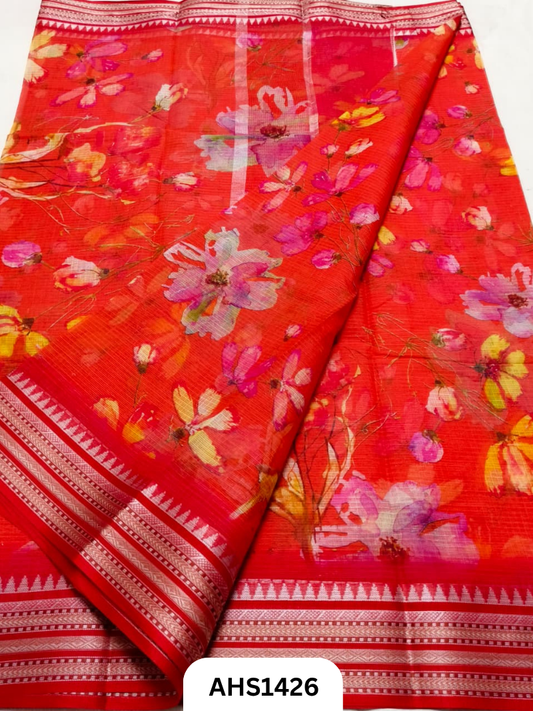 Pure Kota Cotton Digital Print Saree