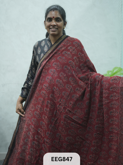 KOTA DORIA AJRAKH SAREE