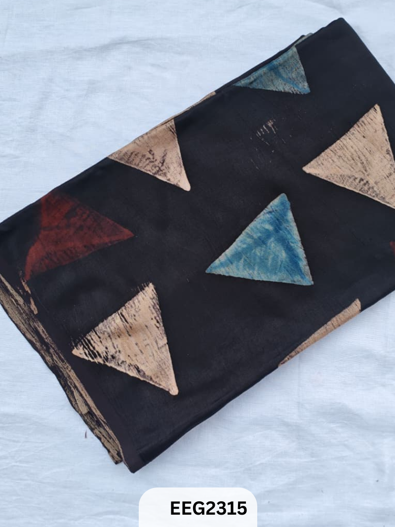 MASHRU AJRAKH FABRIC  PRINT-1 MTR