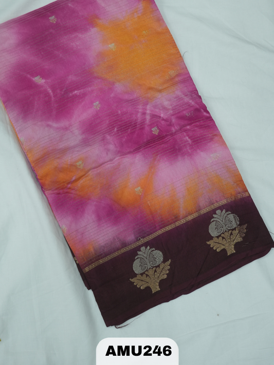 BANARAS RUSSIAN SILK SAREE WITH PRINTED