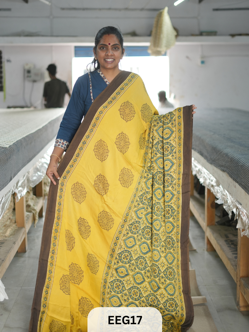 AJRAKH MODAL SAREE